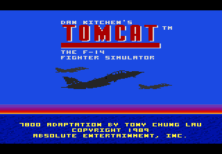 Tomcat F-14 Flight Simulator screenshot 2 for Atari 7800